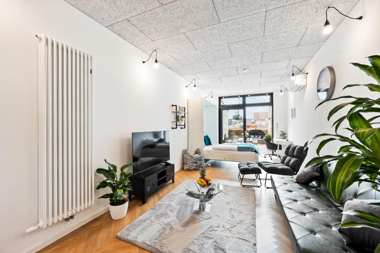 曼海姆Lit Living - Luxus Loft - Box Spring - Air Con - Bbq - Panorama公寓 外观 照片