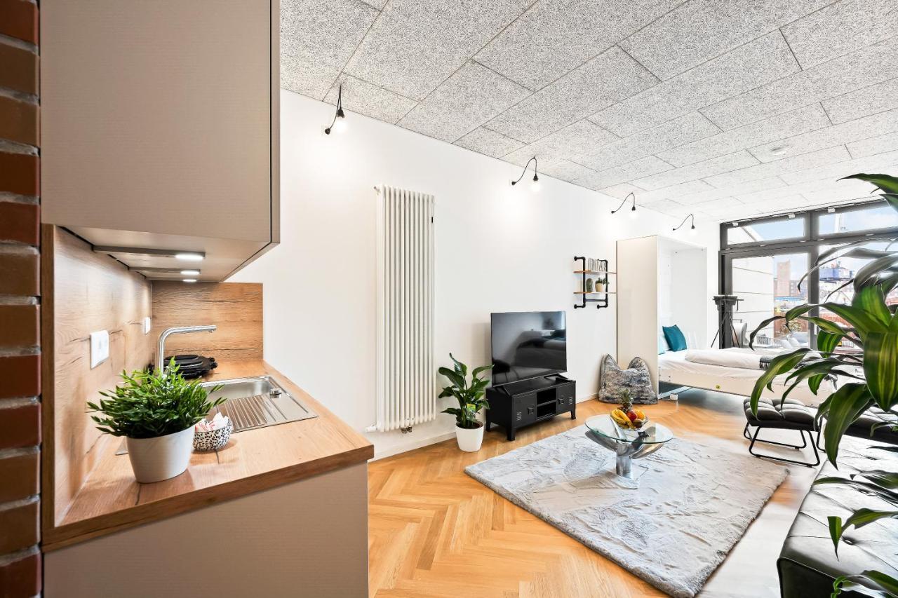 曼海姆Lit Living - Luxus Loft - Box Spring - Air Con - Bbq - Panorama公寓 外观 照片
