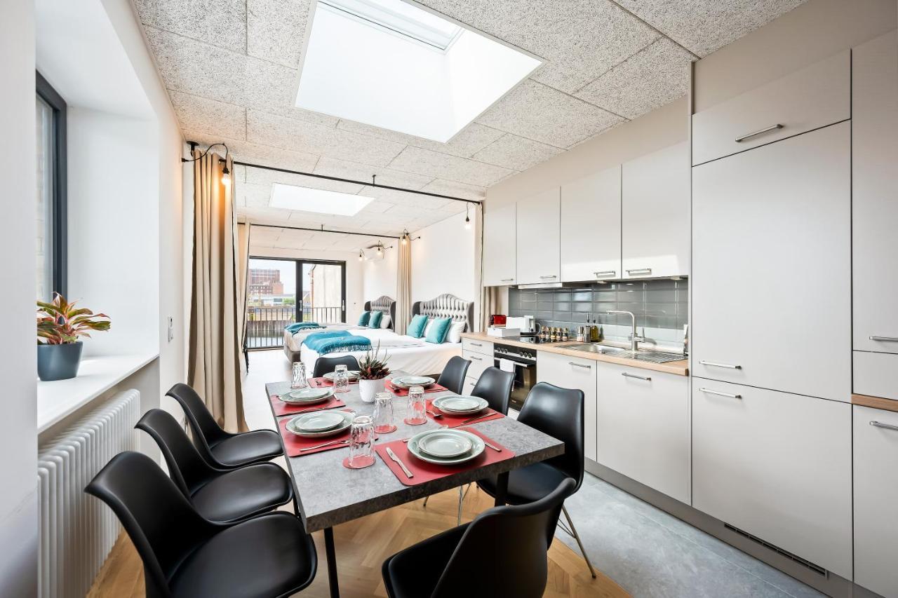 曼海姆Lit Living - Luxus Loft - Box Spring - Air Con - Bbq - Panorama公寓 外观 照片
