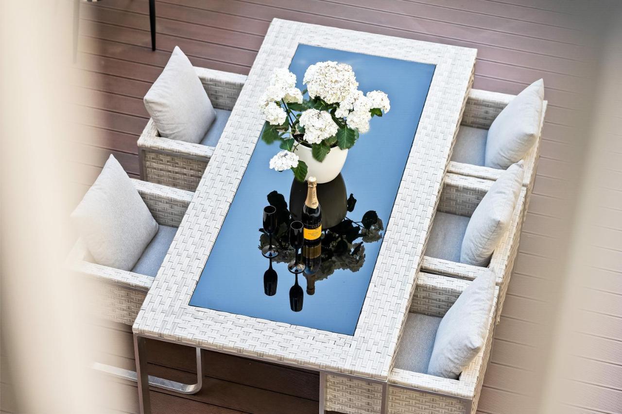 曼海姆Lit Living - Luxus Loft - Box Spring - Air Con - Bbq - Panorama公寓 外观 照片